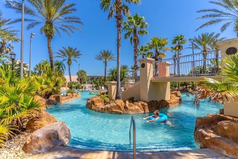 Private pool at a Disney-area vacation rental